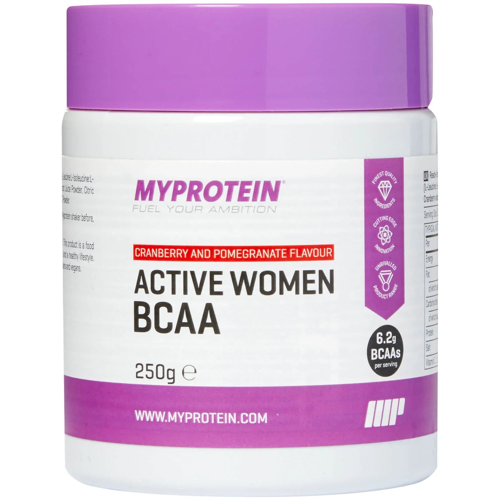 Active Women BCAA - 250g - Raspberry Mojito Image 1