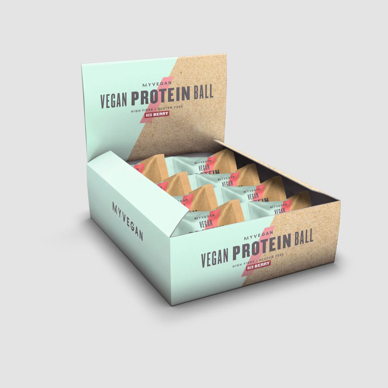 Vegan Protein Balls - 12 x 40g - Red Berry Image 1