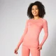 Inspire Seamless Long-Sleeve Top - Hot Coral