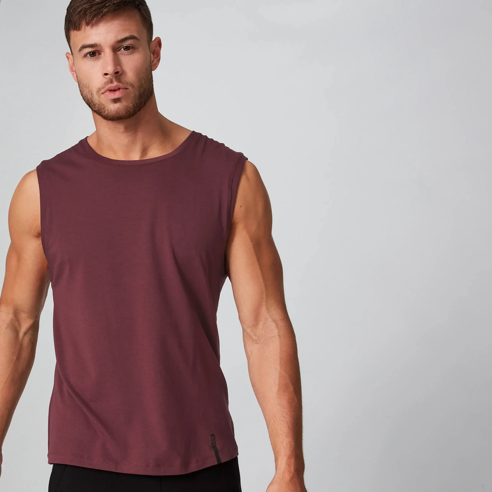 Luxe Classic Sleeveless T-Shirt - Oxblood - XS Image 1