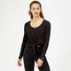 Twist Long Sleeve T-Shirt - Black