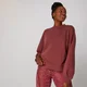 Oversized Crew Neck Sweatshirt - Port