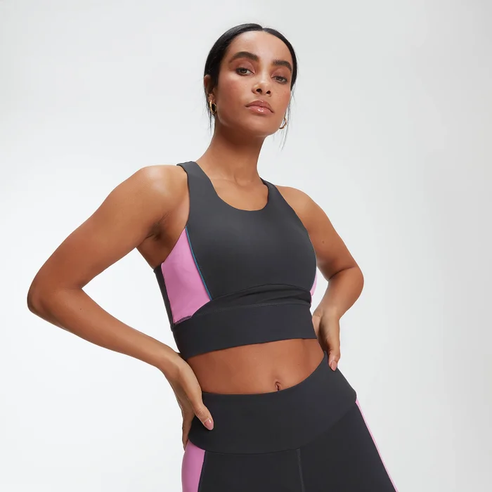 MP Women's Power Longline Crop Top - Avocado