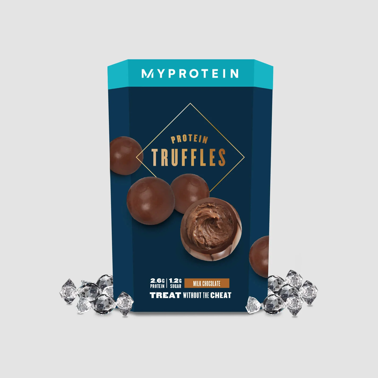 Protein Chocolate Truffles - 12 x 10g - Milk Chocolate Image 1