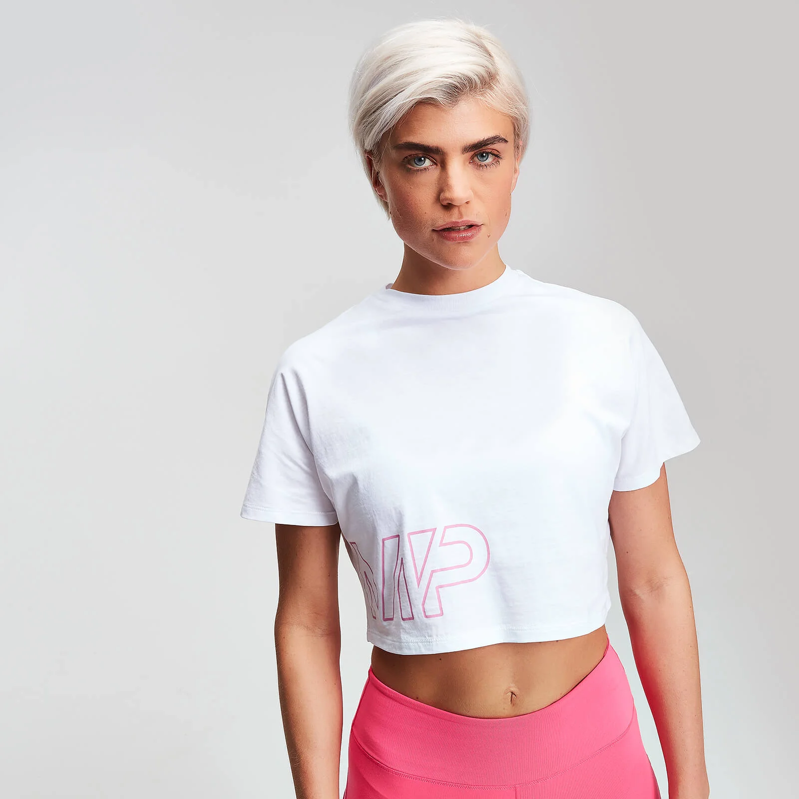 MP Women's Power Cropped T-Shirt - White - XS Image 1
