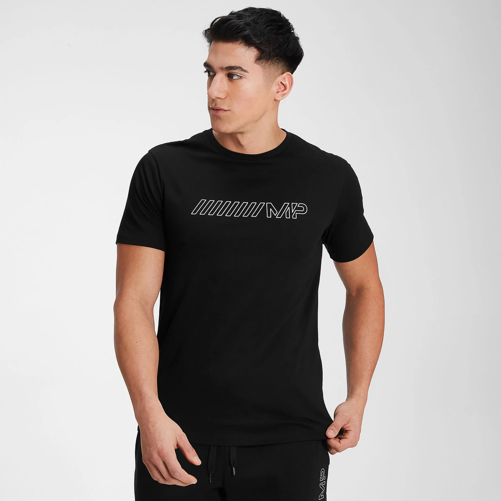 MP Men's Outline Graphic Short Sleeve T-Shirt - Black - XXS Image 1