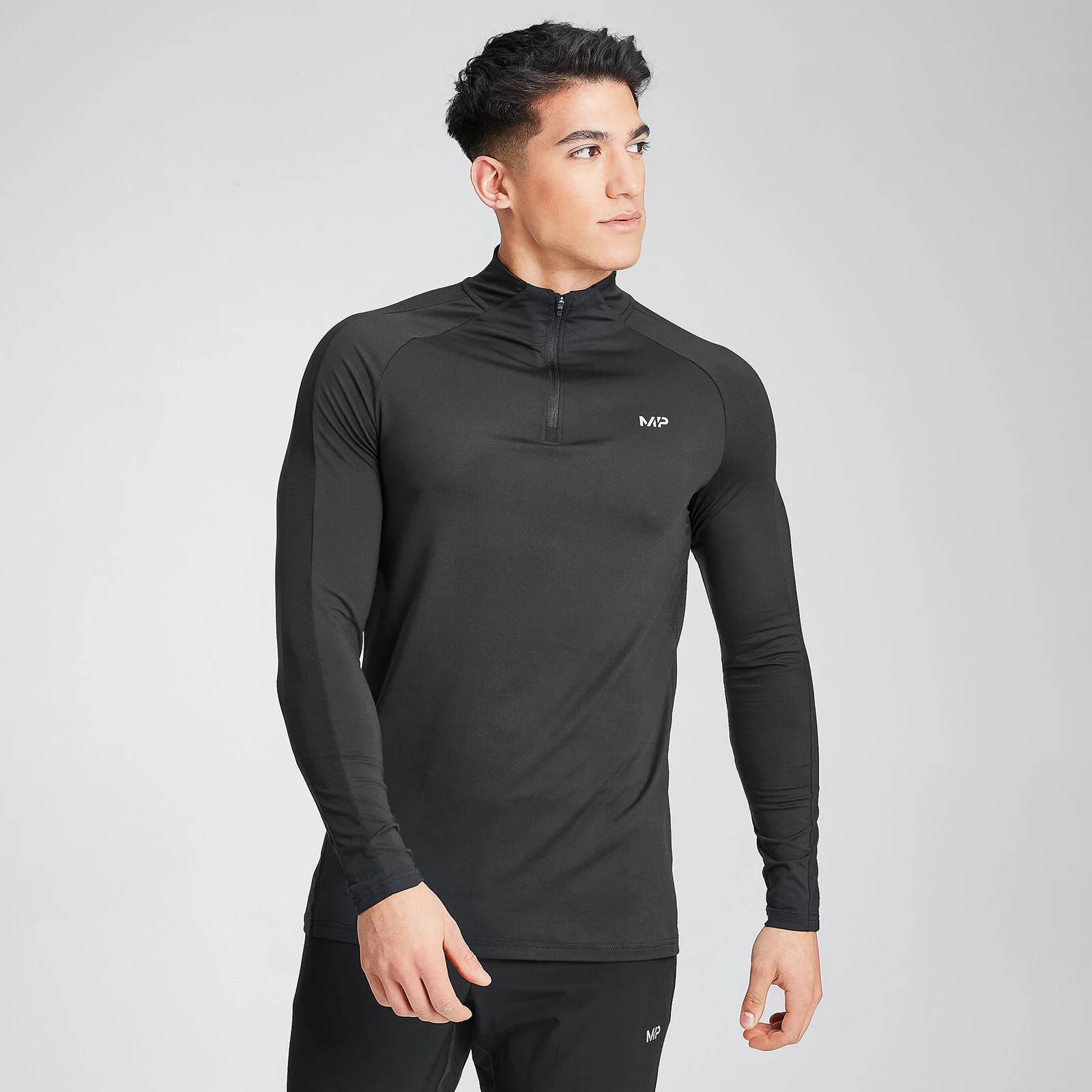 MP Men's Velocity 1/4 Zip- Black - XXS Image 1