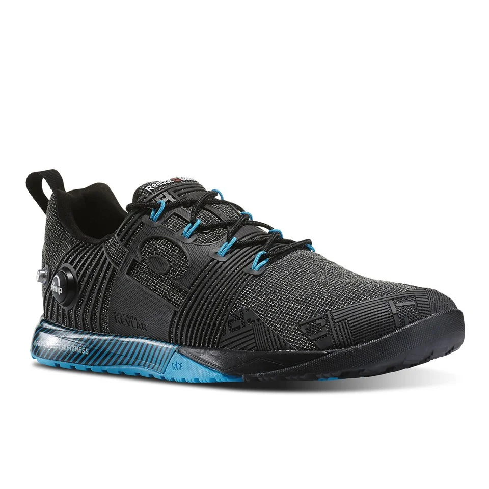 Reebok CrossFit Nano Pump Fusion Trainers - Black/Blue Image 1