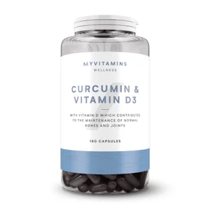 Curcumin & Vitamin D3 Capsules - Amount 180capsules