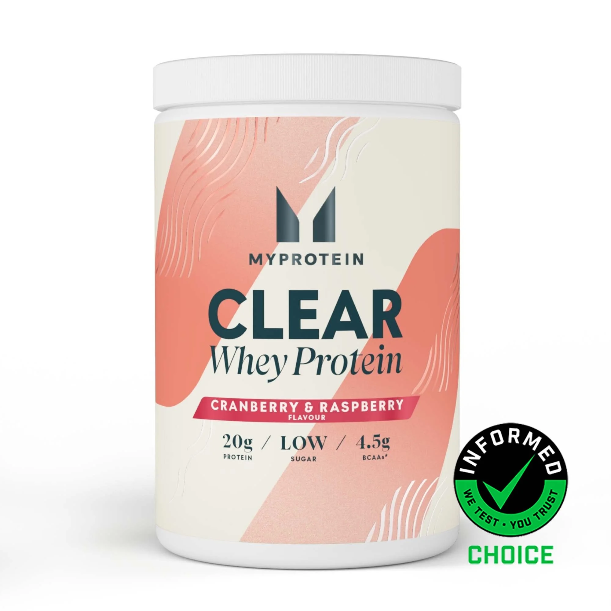 Clear Whey Protein - 500g - 20servings - Cranberry & Raspberry Image 1