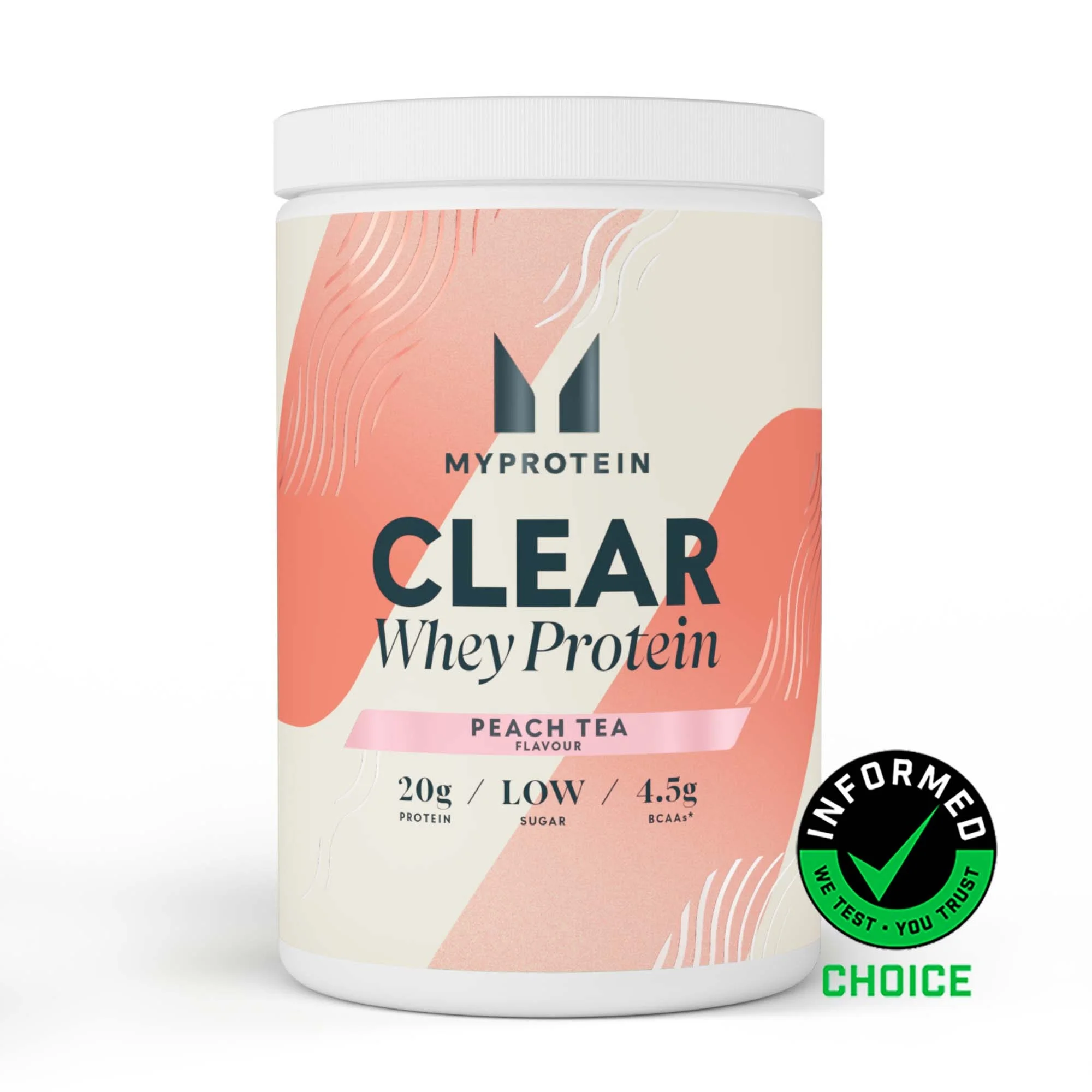 Clear Whey Protein - 875g - 35servings - Peach Tea Image 1