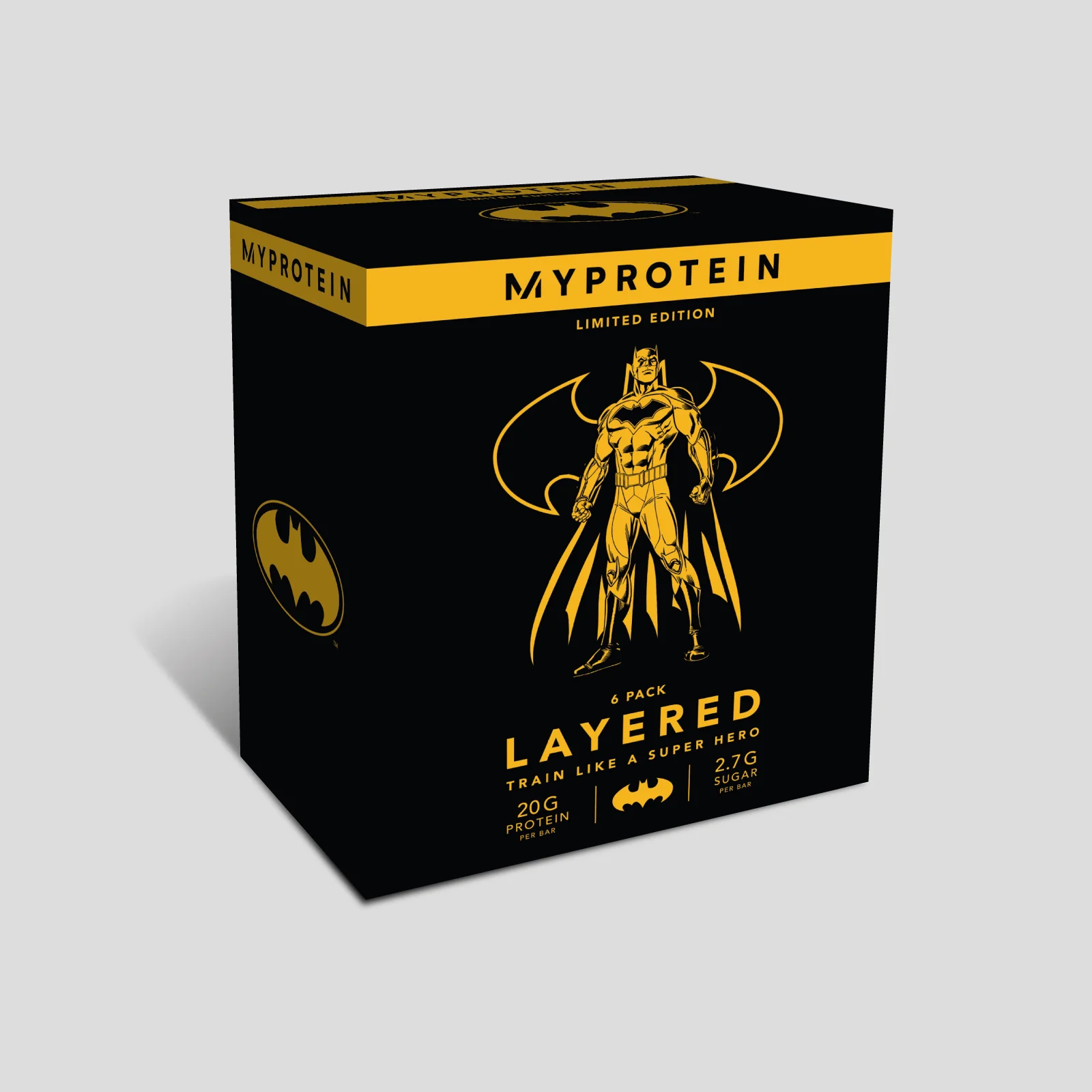 Myprotein Layer Bar, DC Collaboration, Dark Chocolate & Coffee - 6 x 60g - Dark Chocolate & Coffee Image 1