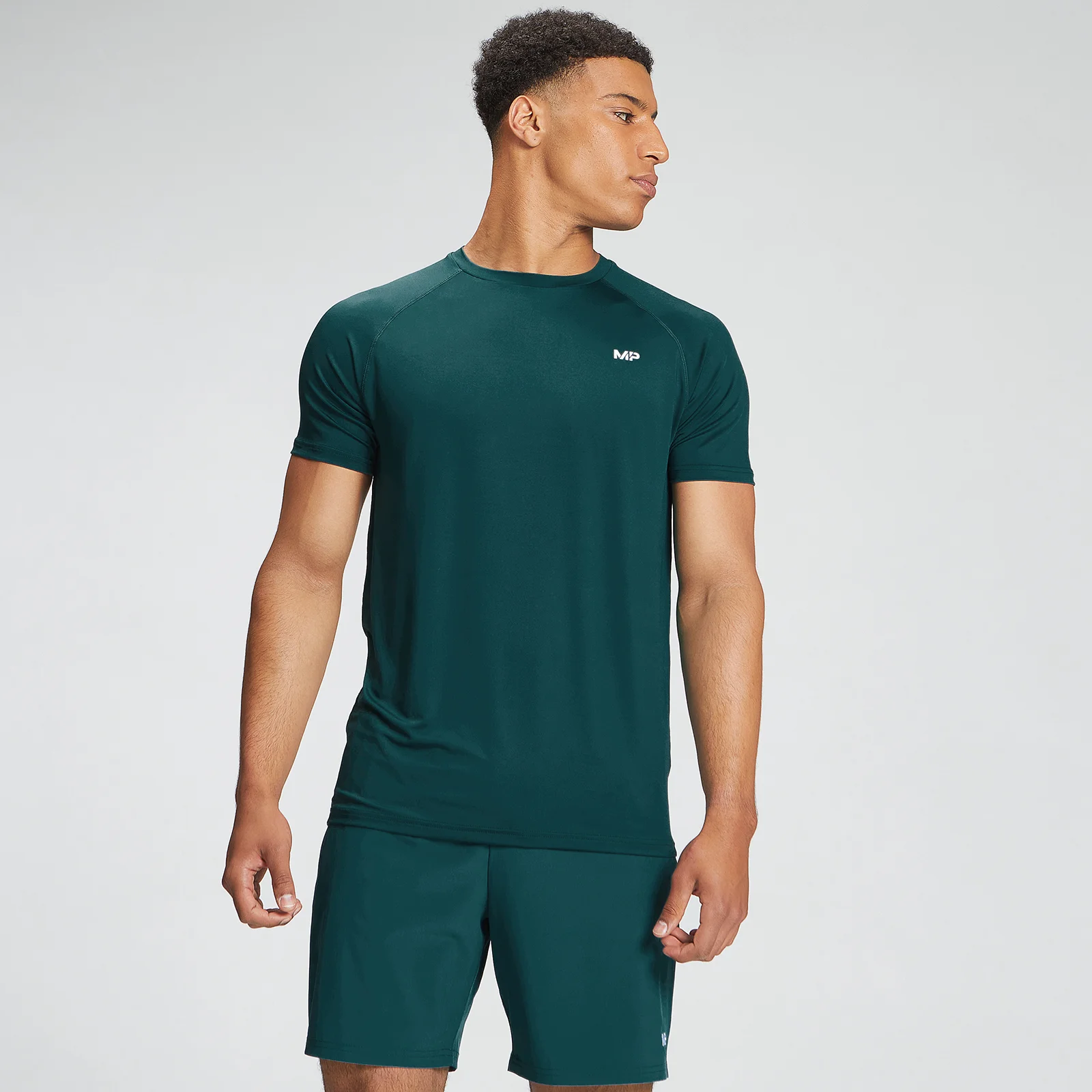 MP Men's Training Short Sleeve T-Shirt - Deep Teal - XXS Image 1