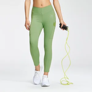 MP Women's Tempo 7/8 Repreve®Leggings - Apple Green - Size XXS