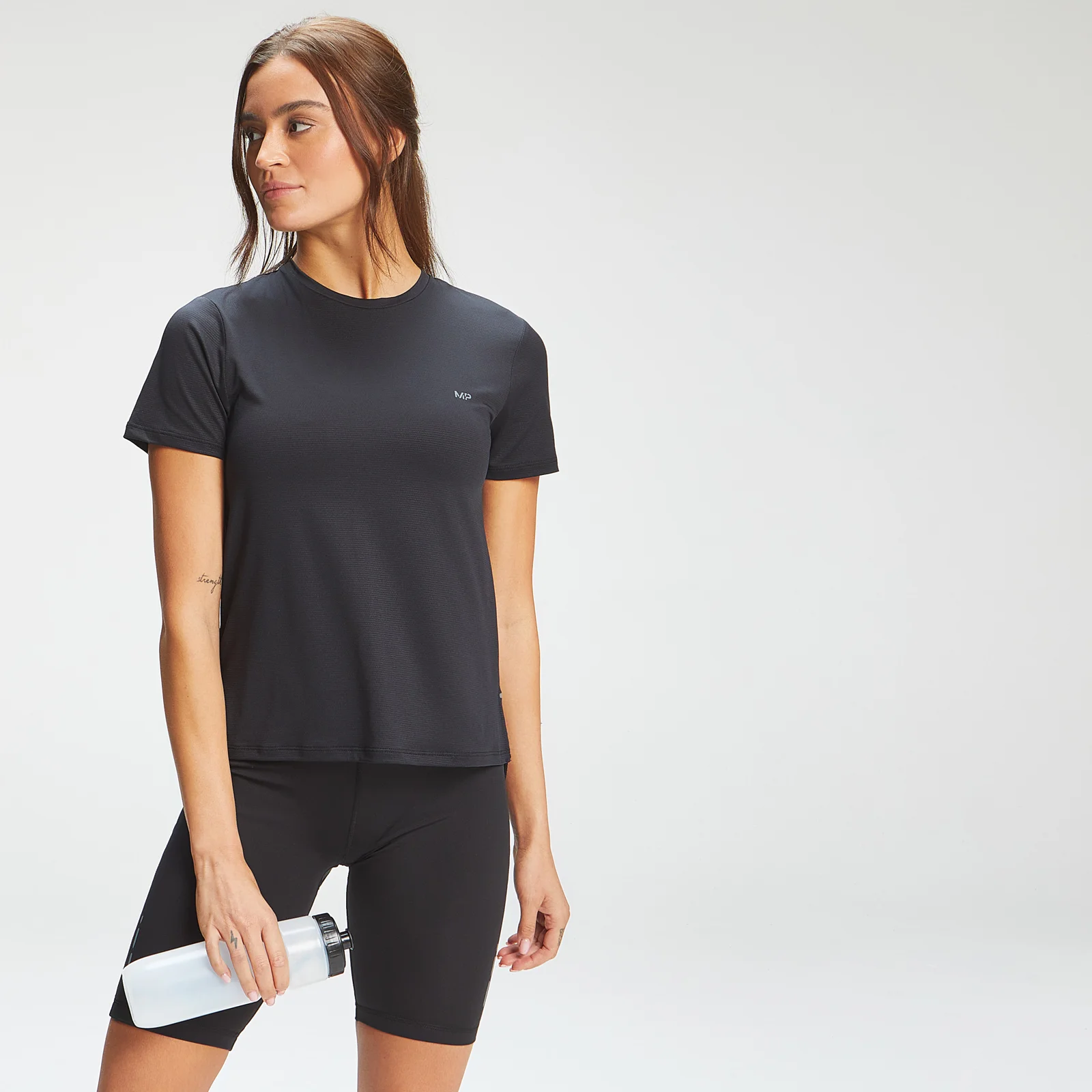 MP Women's Power Ultra Split Back T-Shirt - Black - XXS Image 1