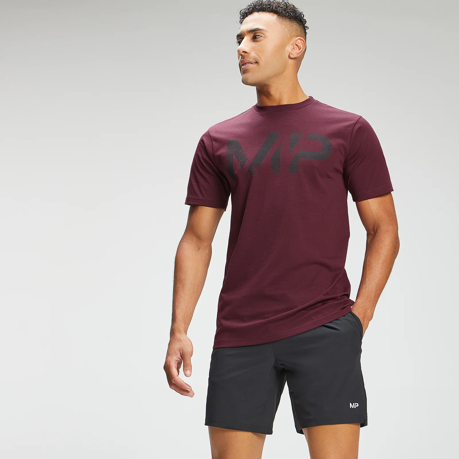 MP Men's Adapt Grit Graphic T-Shirt - Merlot Marl - XXS Image 1