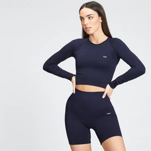 MP Women's Shape Seamless Long Sleeve Top - Navy - Size S