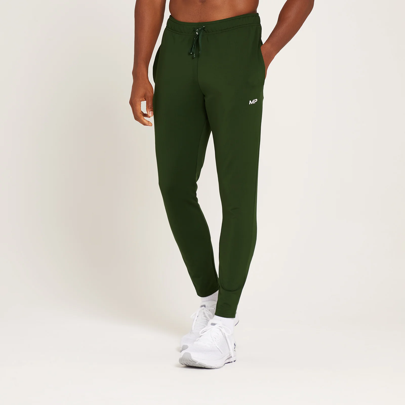 MP Men's Linear Mark Graphic Training Joggers - Dark Green - XXS Image 1