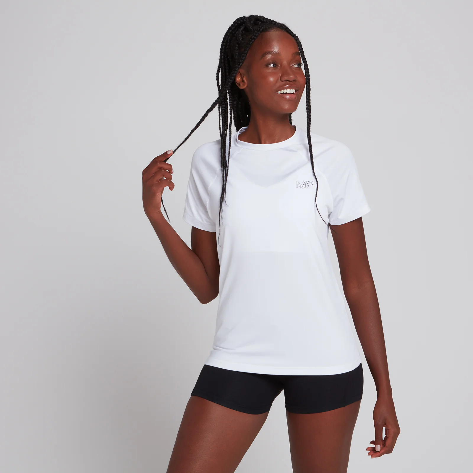 MP Women's Infinity Mark Training T-Shirt - White - XXS Image 1