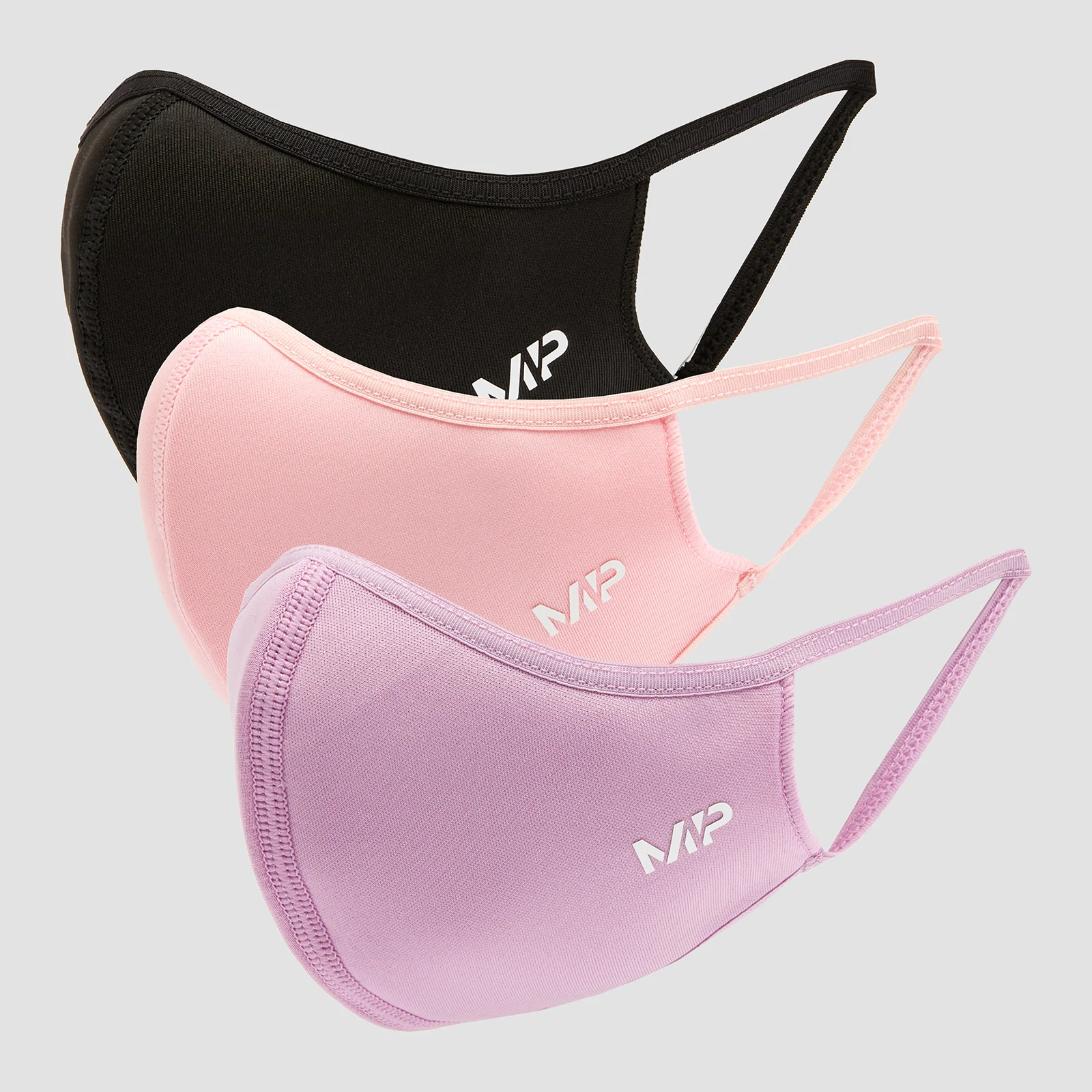 MP Curve Mask (3 Pack) - Black/Geranium Pink/Lilac - S/M Image 1