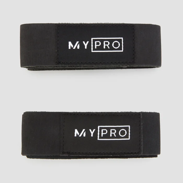 MYPRO Suede Lifting Straps - Black