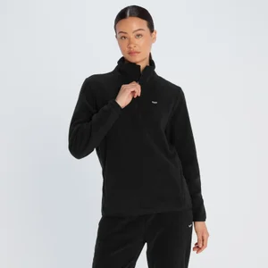 MP Women's 1/4 Zip Fleece - Black - Size XS