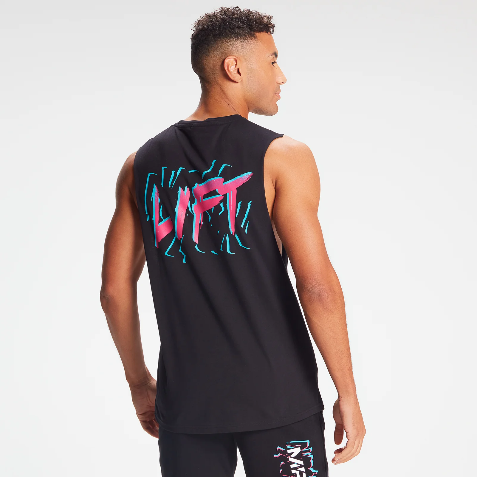 MP Men's Retro Drop Armhole Lift Tank Top - Black - XXS Image 1