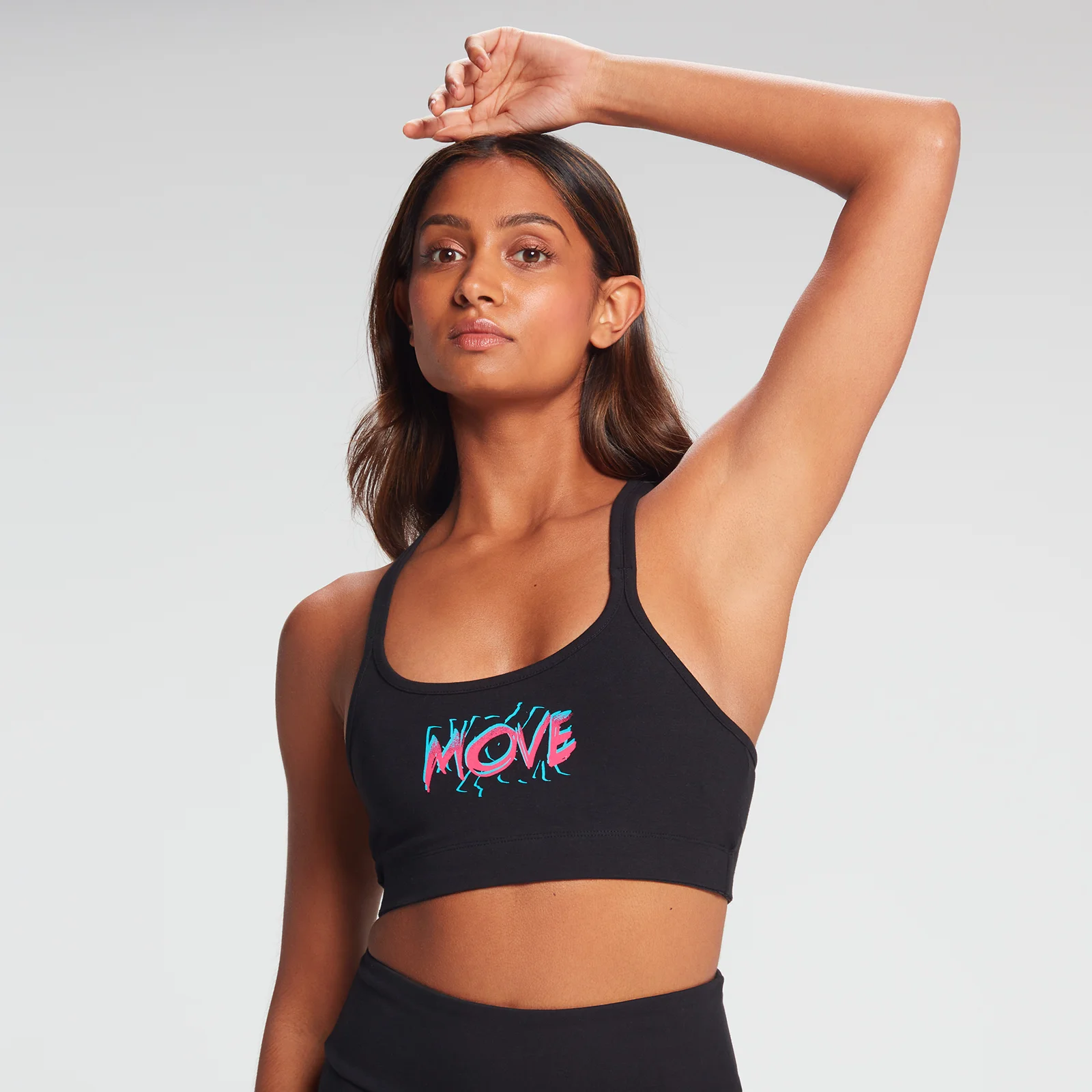 MP Women's Retro Move Sports Bra - Black - XXS Image 1