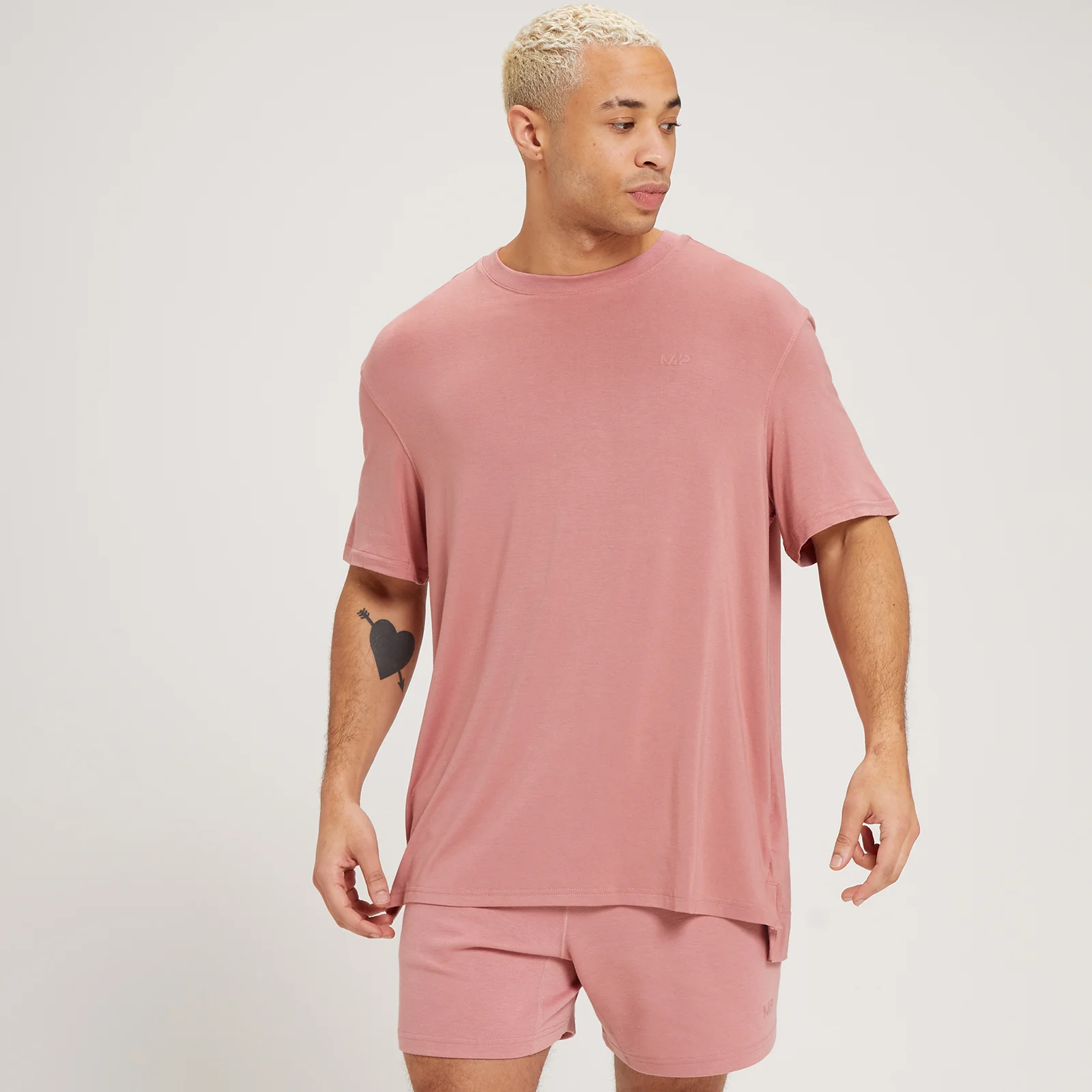 MP Men's Composure Oversized Short Sleeve T-Shirt - Washed Pink - XXS Image 1