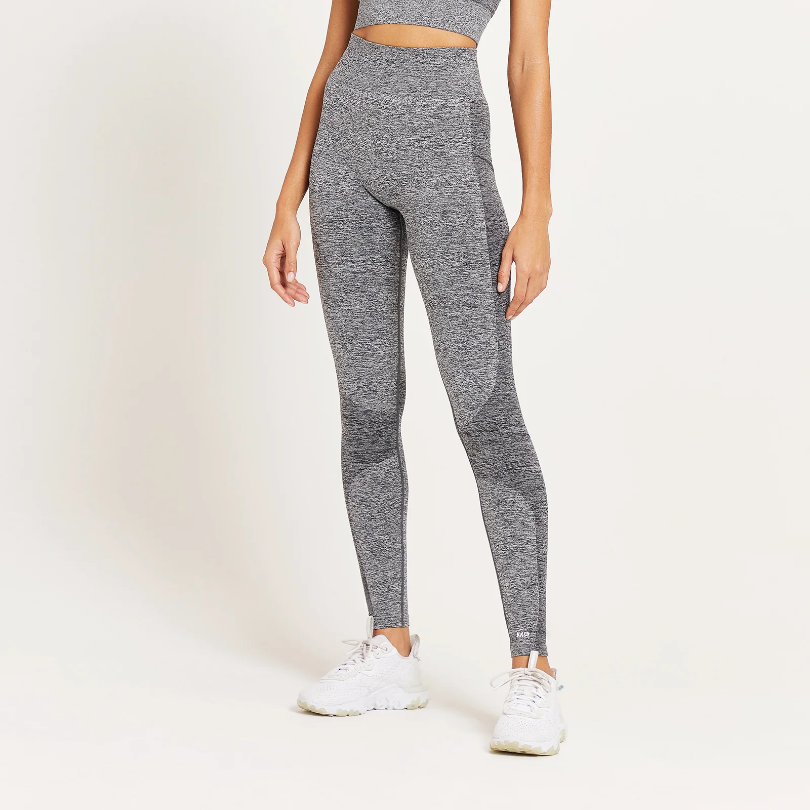 MP Women's Curve High Waisted Leggings - Grey Marl - XXS Image 1