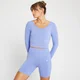 MP Women's Composure Seamless Long Sleeve Crop Top - Chalk Purple