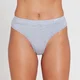 MP Women's Cotton Thong - Grey Marl