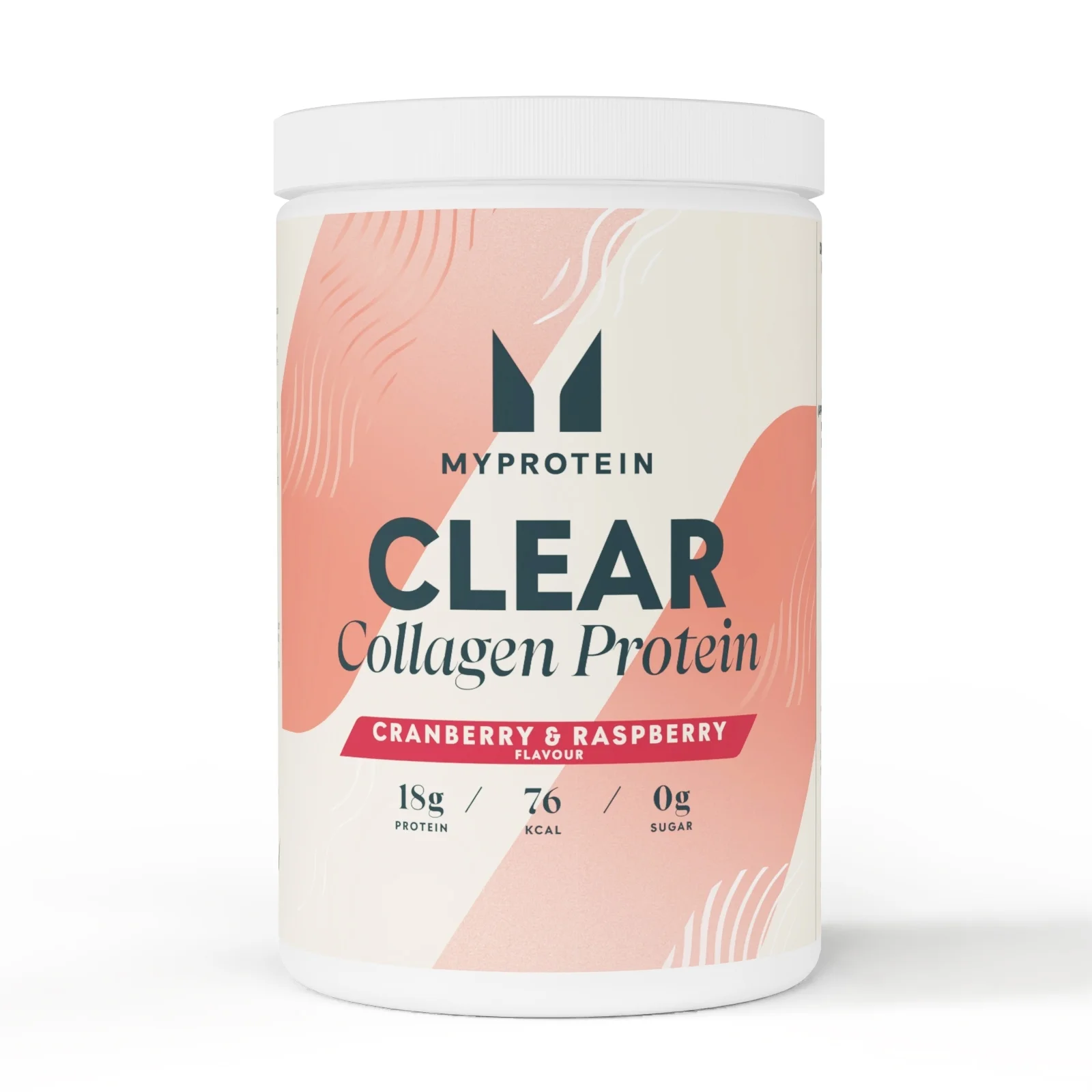 Clear Collagen Protein Powder - 30servings - Cranberry and Raspberry Image 1