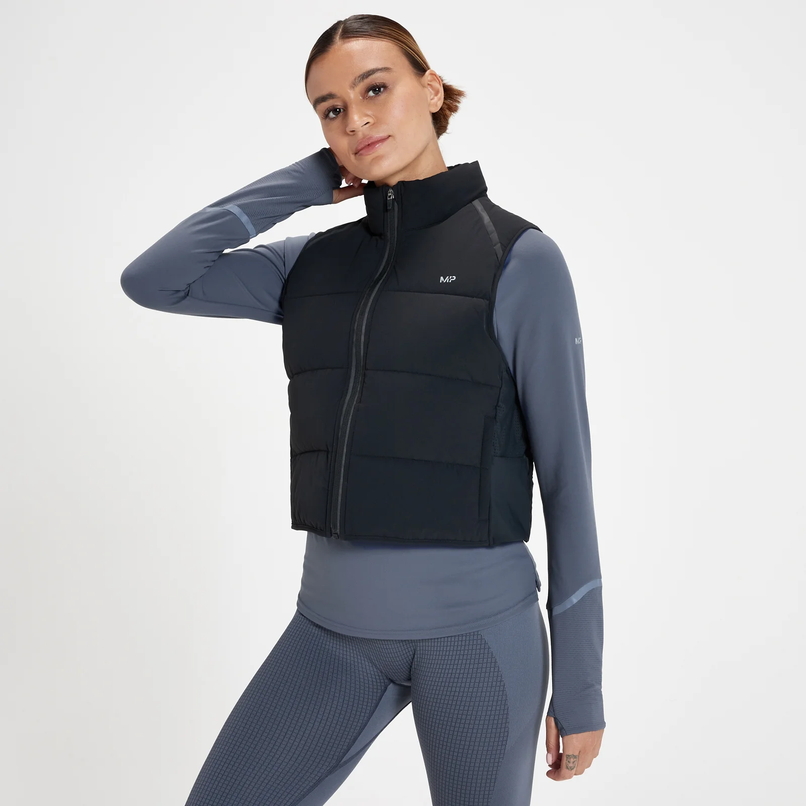 MP Women's Velocity Ultra Cropped Gilet - Black - XXS Image 1