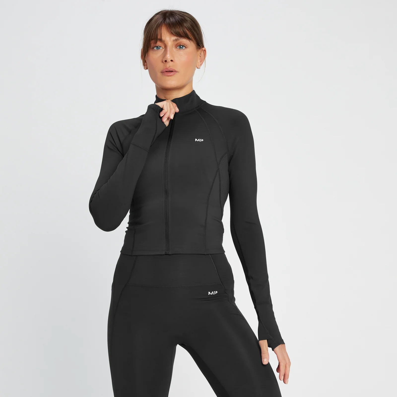 MP Women's Tempo Ultra Crop Jacket - Black - XXS Image 1