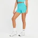 MP Women's Tempo Tonal Seamless Booty Shorts - Bright Turquoise