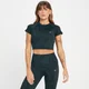 MP Women's Tempo Wave Seamless Crop Top - Black