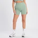 MP Women's Tempo Rib Seamless Shorts - Sage Grey