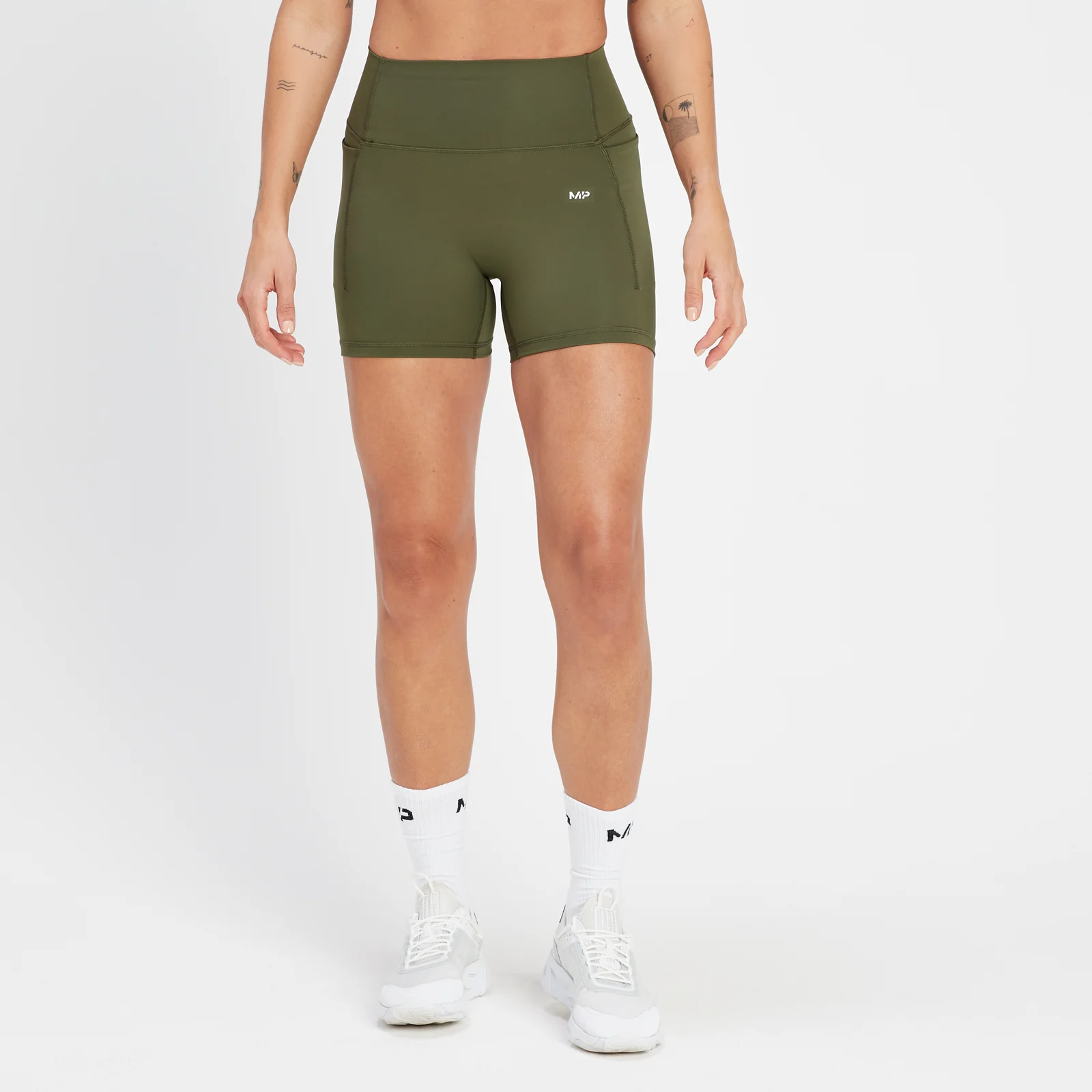 MP Women's Adapt Booty Short - Olive Green - XS Image 1
