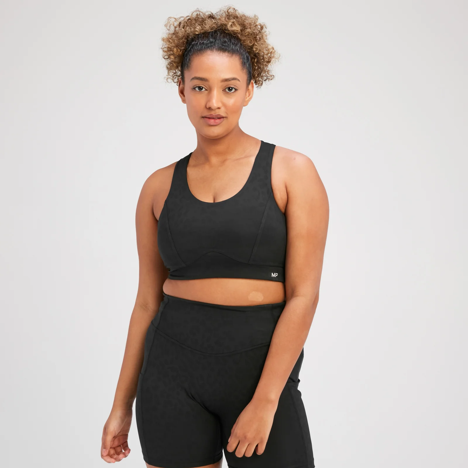 MP Women's Tempo Animal Print Sports Bra - Black - XS Image 1