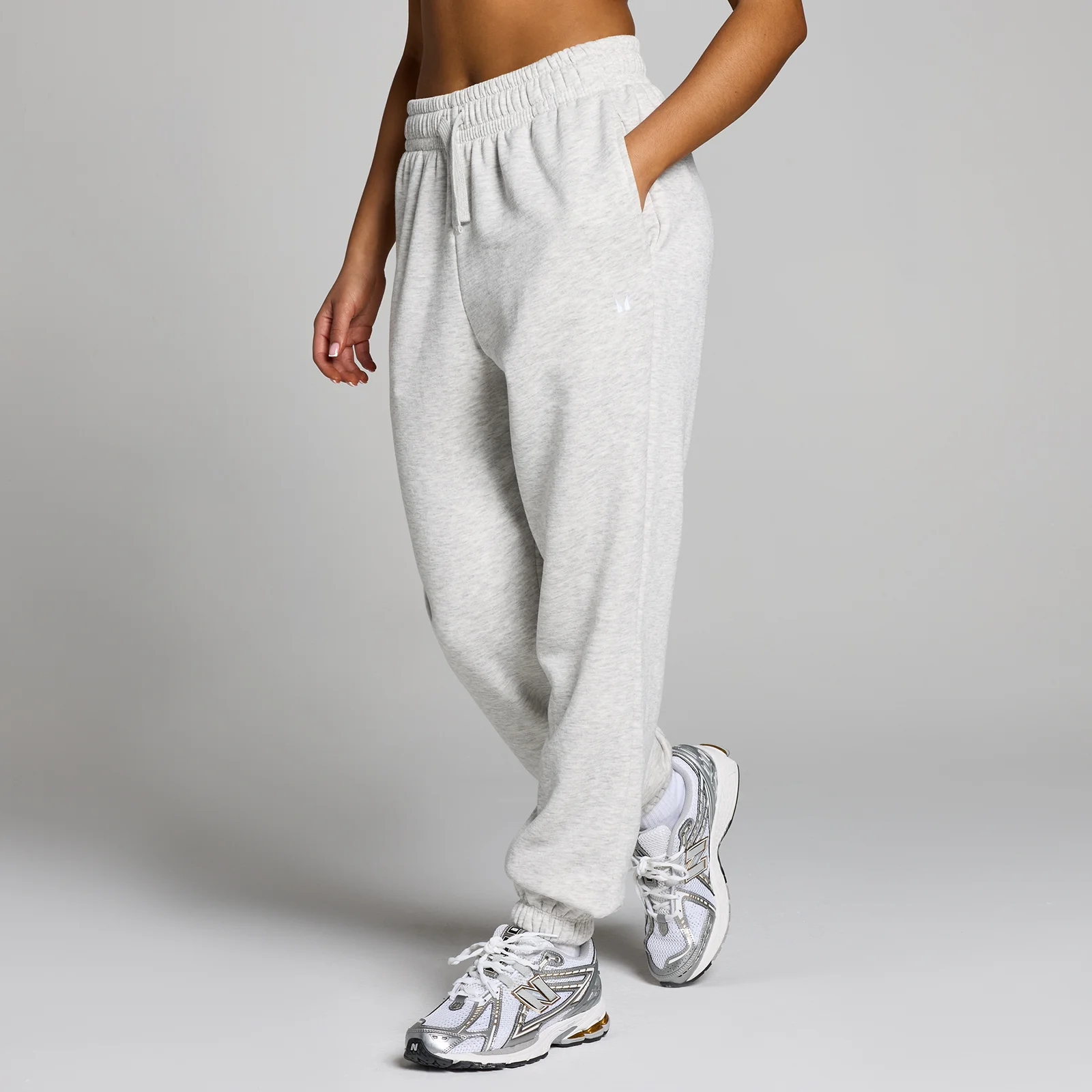 MP Women's Basics Joggers - Light Grey Marl - M Image 1