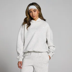 MP Women's Basics Oversized Hoodie - Light Grey Marl - Size L