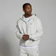 MP Men's Lifestyle Heavyweight Zip Through Hoodie - Light Grey Marl