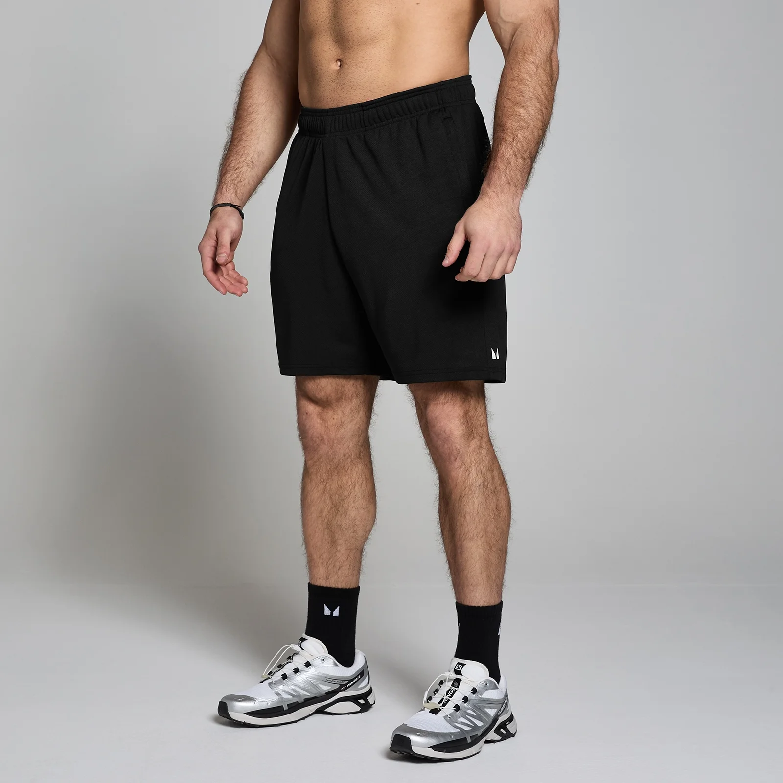 MP Men's Lifestyle Mesh 7" Shorts - Black - XS Image 1