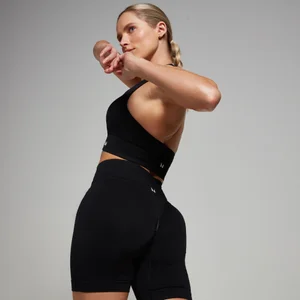 MP Women's Tempo Seamless Scrunch Shorts - Black - Size XL