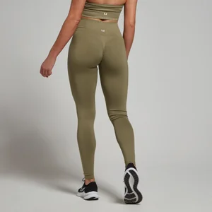 MP Women's Tempo Seamless Scrunch Leggings - Light Olive - Size L