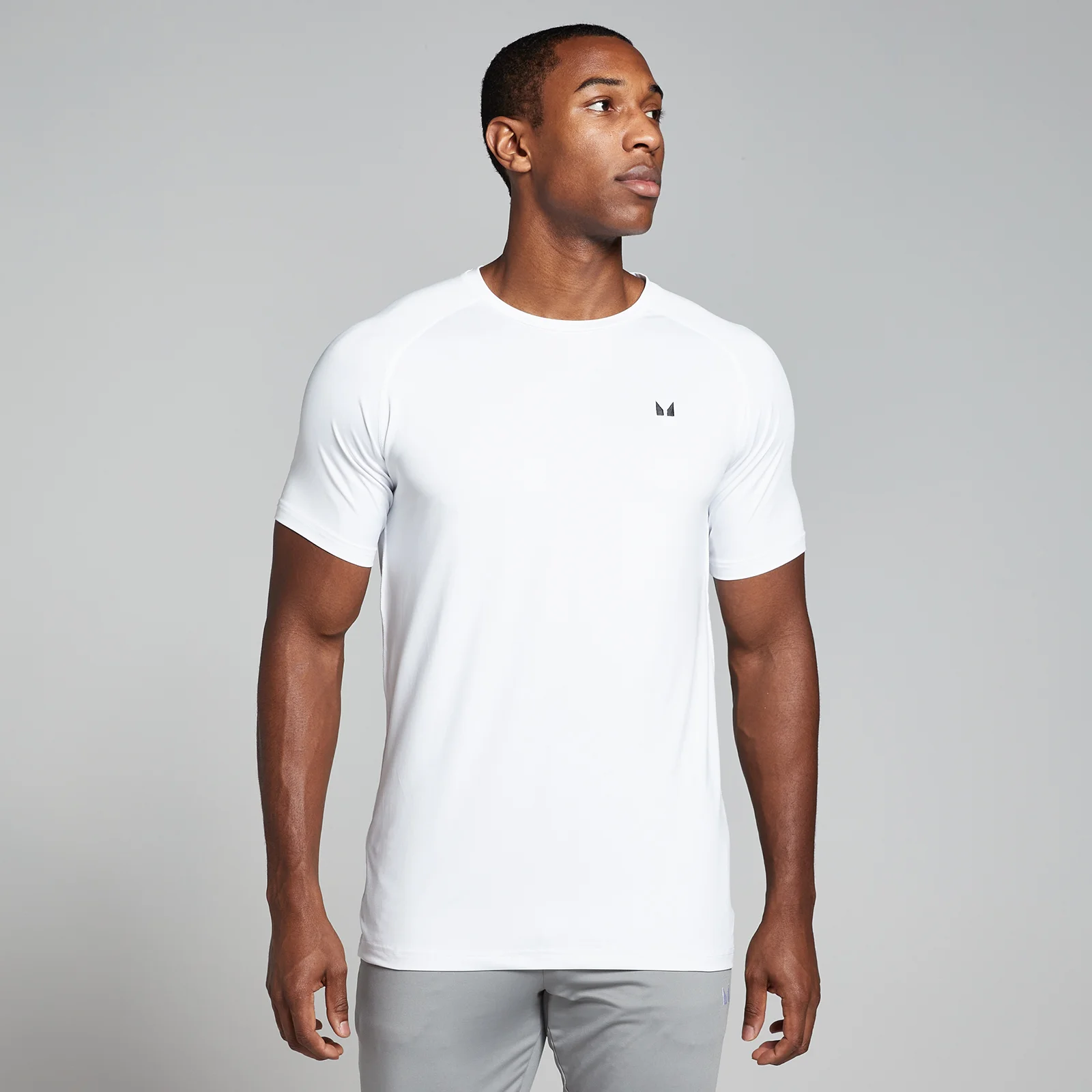 MP Men's Training Short Sleeve T-Shirt - White - XXS Image 1