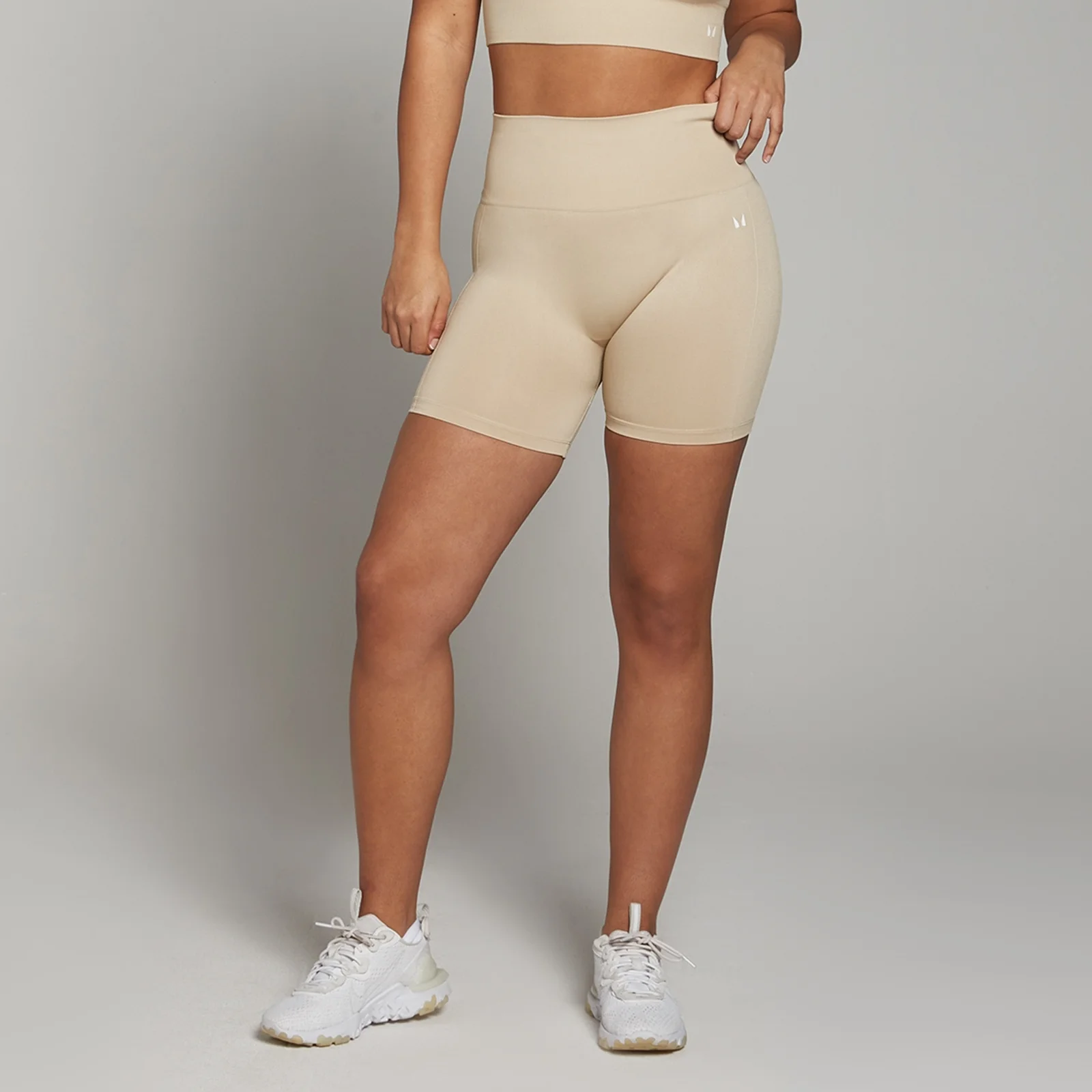 MP Women's Shape Seamless Cycling Shorts - Sandstone - XS Image 1