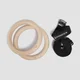 Myprotein Wooden Gymnastic Rings - Black
