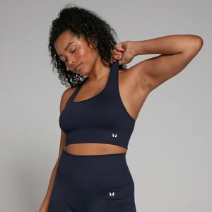 MP Women's Shape Seamless Sports Bra - Navy - Size L
